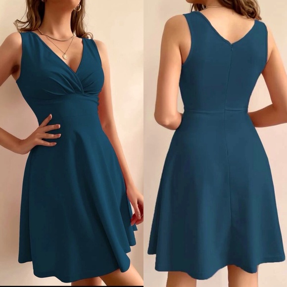 NWT Brand New Teal blue dress 👗 - Picture 2 of 2